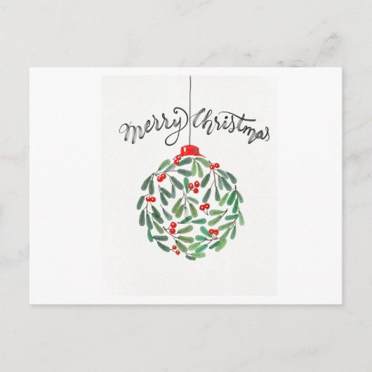 Eenvoudige kerst briefkaarten (Voorkant)