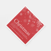 Eenvoudige Kerst Feestdagen Funny Definition Servet (Hoek)