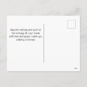 Eenvoudige Kerst feestdagen Modern Typografie Foto (Achterkant)