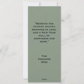 Eenvoudige Kerst Foto Collage Kerstkaart (Achterkant)