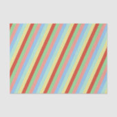Eenvoudige Kerst Kleurrijke Strepen Tissuepapier (Voorkant)