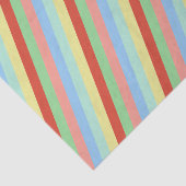 Eenvoudige Kerst Kleurrijke Strepen Tissuepapier (Detail)