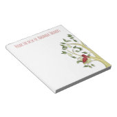 Eenvoudige kerst met de peigboom van de elegant notitieblok (Schuin)