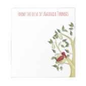 Eenvoudige kerst met de peigboom van de elegant notitieblok (Voorkant)