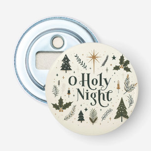 Eenvoudige Kerst of Heilige Nacht Button Flesopener