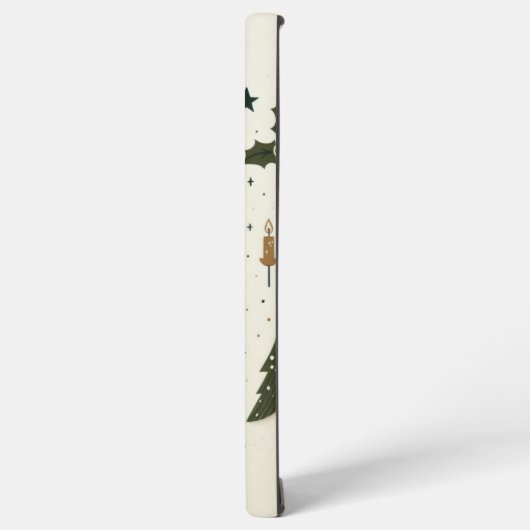 Eenvoudige Kerst of Heilige Nacht Samsung Galaxy Hoesje (Linkerkant)