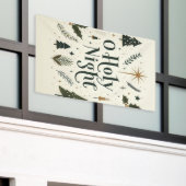 Eenvoudige Kerst of Heilige Nacht Spandoek (Buitenkant Gebouw)