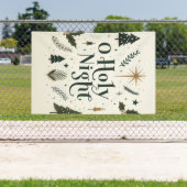 Eenvoudige Kerst of Heilige Nacht Spandoek (Insitu)