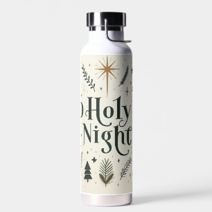 Eenvoudige Kerst of Heilige Nacht Waterfles