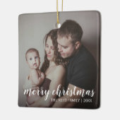 Eenvoudige kerst van Elegant Merry Keramisch Ornament (Links)