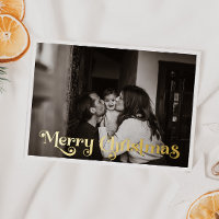 Eenvoudige kerst volledige foto Merry Christmas Go