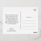 Eenvoudige kerst volledige foto Merry Christmas Go Folie Feestdagen Briefkaart (Achterkant)