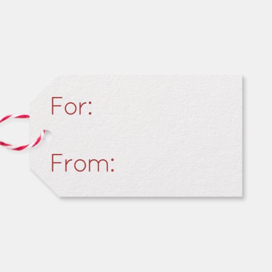 Eenvoudige Kerst Vreugde Vakantie Cadeaulabel (Achterkant Horizontaal)