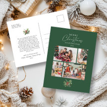 Eenvoudige Kerst Watercolor Fotocollage