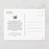 Eenvoudige Kerst Watercolor Fotocollage Feestdagenkaart (Achterkant)