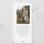 Eenvoudige Kerst Waterverf Bloemen Foto Collage Feestdagenkaart (Achterkant)