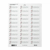 Eenvoudige Kerst Waterverf Botanische Pine Patroon Etiket (Full Sheet)