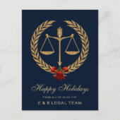 Eenvoudige kerstadvocaat feestdagenkaart (Voorkant)