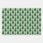 Eenvoudige kerstbomen — Papier voor het oppakken v Inpakpapier Vel (Voorkant)