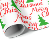 Eenvoudige kerstboom cadeaupapier (Rol Hoek)