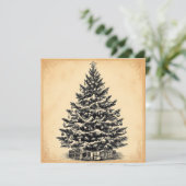  Eenvoudige Kerstboom-Elegant Trendy Kaart (Staand voorkant)