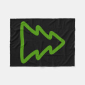 Eenvoudige kerstboom fleece deken (Voorkant (Horizontaal))