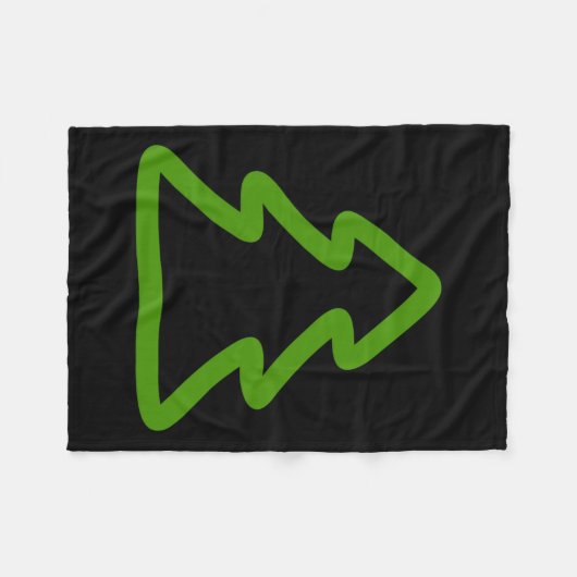 Eenvoudige kerstboom fleece deken (Voorkant (Horizontaal))