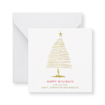 Eenvoudige Kerstboom Gouden Faux Glitter