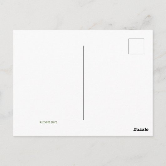 Eenvoudige kerstboom - Groen Rood Wit - Trippy Briefkaart (Achterkant)