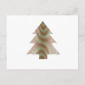 Eenvoudige kerstboom - Groen Rood Wit - Trippy Briefkaart (Voorkant)