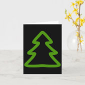Eenvoudige kerstboom kaart (Gele Bloem)