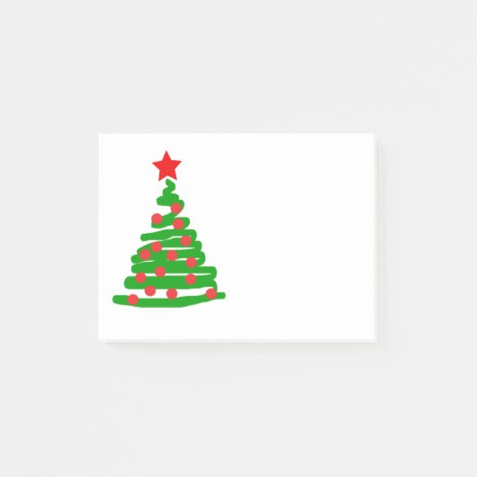 Eenvoudige Kerstboom Post-it® Notes (Voorkant)