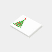 Eenvoudige Kerstboom Post-it® Notes (Schuin)