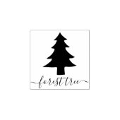 Eenvoudige kerstboom rubberstempel (Afrduk)