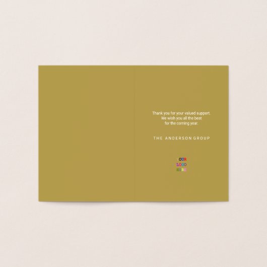 Eenvoudige kerstboom seizoenen Groeten Vakantie Folie Kaarten (Binnen)