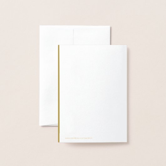 Eenvoudige kerstboom seizoenen Groeten Vakantie Folie Kaarten (Met envelop)