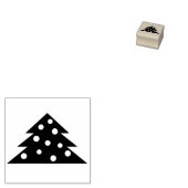 Eenvoudige kerstboom vakantie decoratie rubberstempel (Gestempeld)