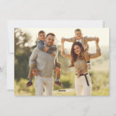 Eenvoudige kerstboom Vector Arch 2 foto Feestdagenkaart (Achterkant)