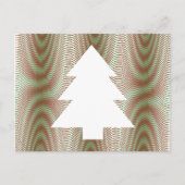 Eenvoudige Kerstboom Zwart & Wit Strepen Trippy Briefkaart (Voorkant)
