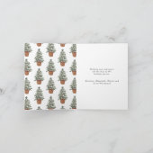 Eenvoudige kerstboomboom feestdagen kaart (Binnen)