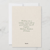 Eenvoudige kerstboomfeest niet-foto feestdagenkaart (Achterkant)