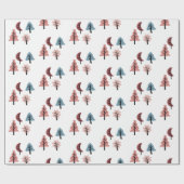 Eenvoudige kerstboomfeestdag cadeaupapier (Vlak)