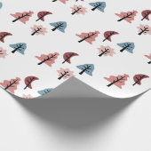 Eenvoudige kerstboomfeestdag cadeaupapier (Hoek)