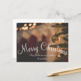 Eenvoudige kerstdag briefkaart