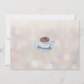 Eenvoudige kerstfeest in de stijl van een koffieza kaart (Achterkant)