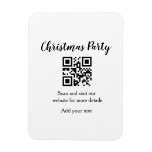 Eenvoudige kerstfeest website barcode QR voeg naam Magneet