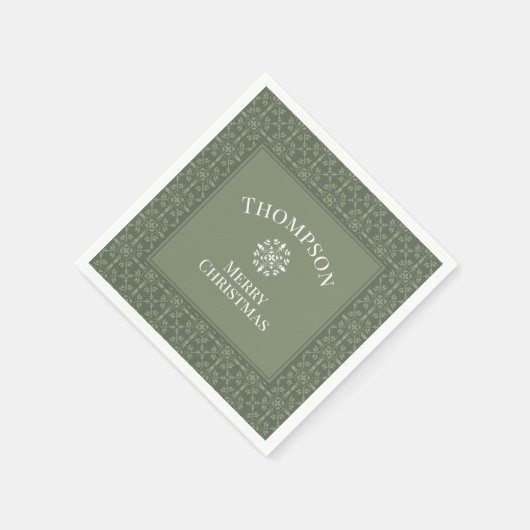 Eenvoudige kerstfeestdag in Classy Servet (Hoek)