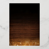 Eenvoudige kerstfeestdag in de legante familie folie uitnodiging (Achterkant)