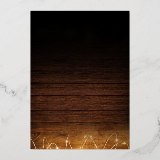 Eenvoudige kerstfeestdag in de legante familie folie uitnodiging (Achterkant)