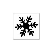 Eenvoudige kerstfeestdag in Snowflake Rubberstempel (Afrduk)